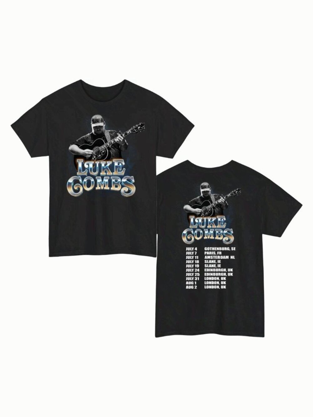 Luke Combs Tour 2026 Country Music Concert Graphic T-Shirt Fan Tee